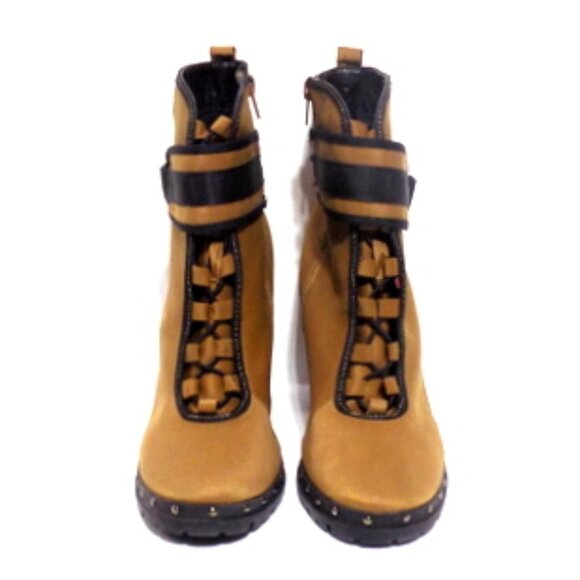 Stylish-18 by Pazzle Women’s Side Zip Ankle Booties in Tan – Size: 10 - Picture 3 of 10